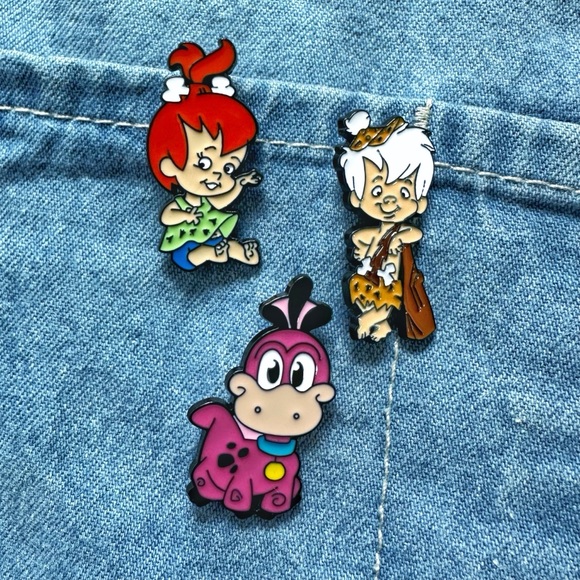 The Flintstones Enamel Pin Set - Picture 6 of 6